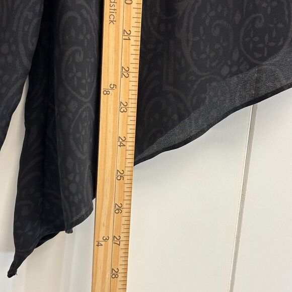 BCBG Maxazria Womens Boho Asymmetrical Top Size XXS Keyhole Back Career Office - Picture 5 of 10